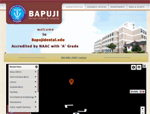 Tablet Screenshot of bapujidental.edu